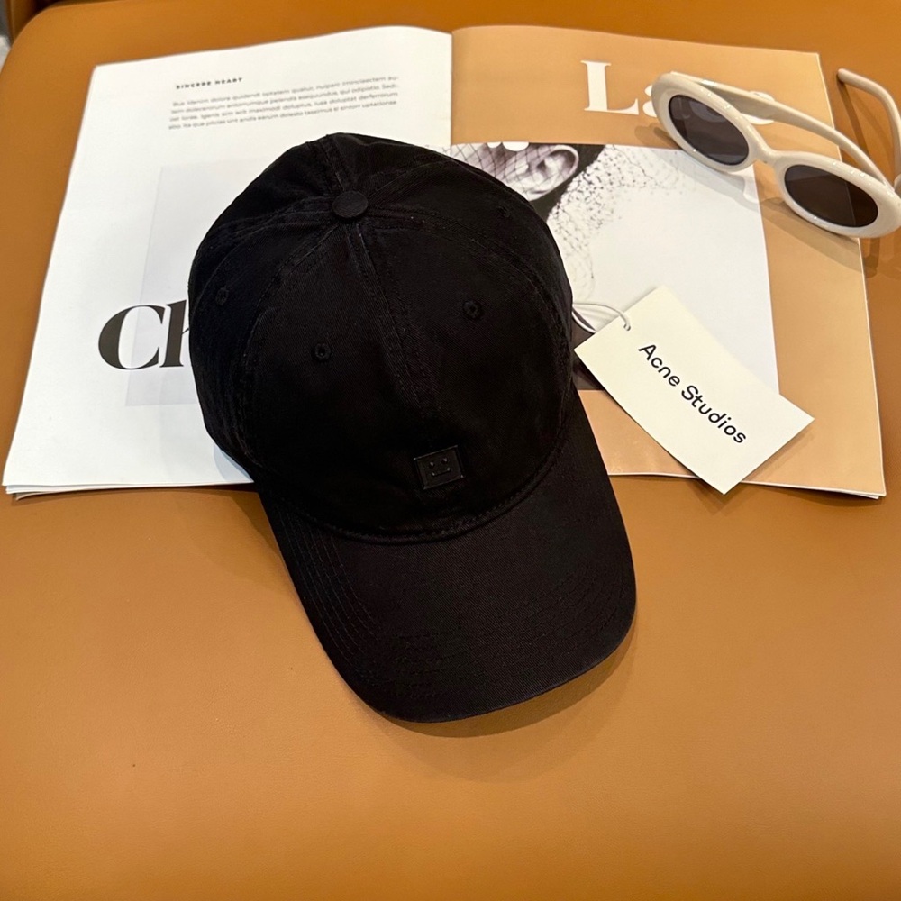 Acne Studios Black Baseball Cap - Picture 7 of 7